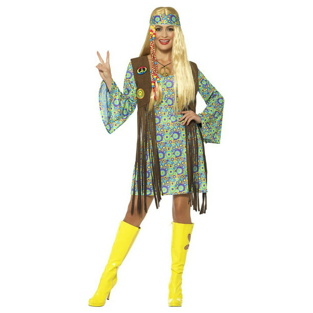Yellow Goth Hippie 70s Disco Halloween Costume Cosplay Superhero Boots